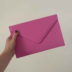 Pink Envelope Clutch
